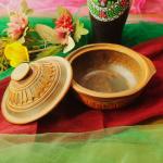 Terracotta Serving Pot with Lid